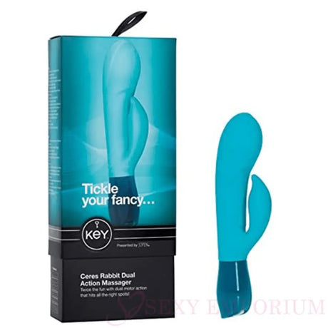 Jopen Ceres Rabbit Dual Action Massager Blue - Save 25% - Jopen - Fast Shipping - Vibrator United Kingdom Stoke-on-trent