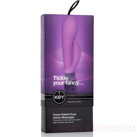Jopen Ceres Rabbit Dual Action Massager Lavender - Save 25% - Jopen - Fast Shipping - Vibrator United Kingdom Stoke-on-trent