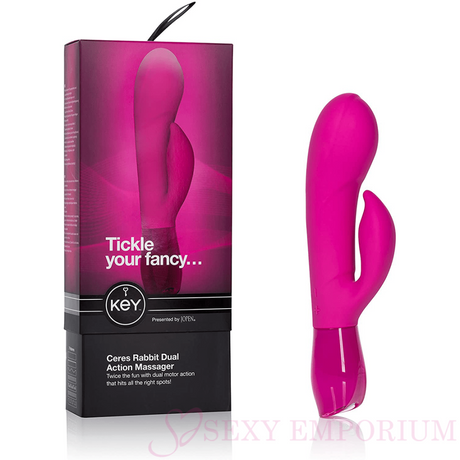 Jopen Ceres Rabbit Dual Action Massager Pink - Save 30% - Pink| Best Sex Toys for Women - Vibrator