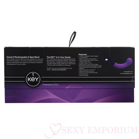 Jopen Comet 2 Rechargeable G-spot Wand Purple - Save 25% - Jopen G-spot - Fast Shipping - Vibrator United Kingdom Stoke-on-trent