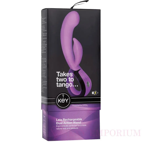 Jopen Leia Rechargeable Dual Action Wand Purple - Save 30% - Jopen - Fast Shipping - Vibrator United Kingdom Stoke-on-trent