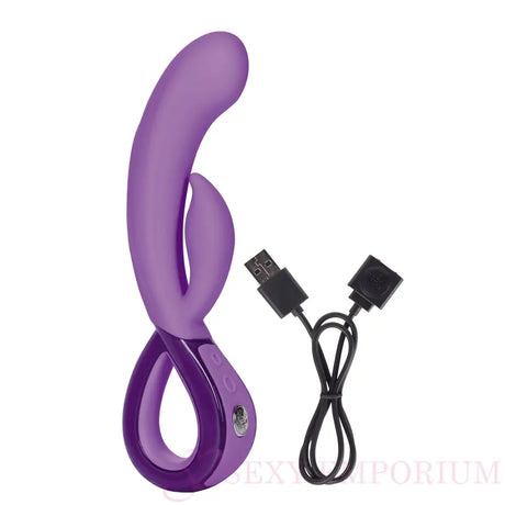 Jopen Leia Rechargeable Dual Action Wand Purple - Save 30% - Jopen - Fast Shipping - Vibrator United Kingdom Stoke-on-trent