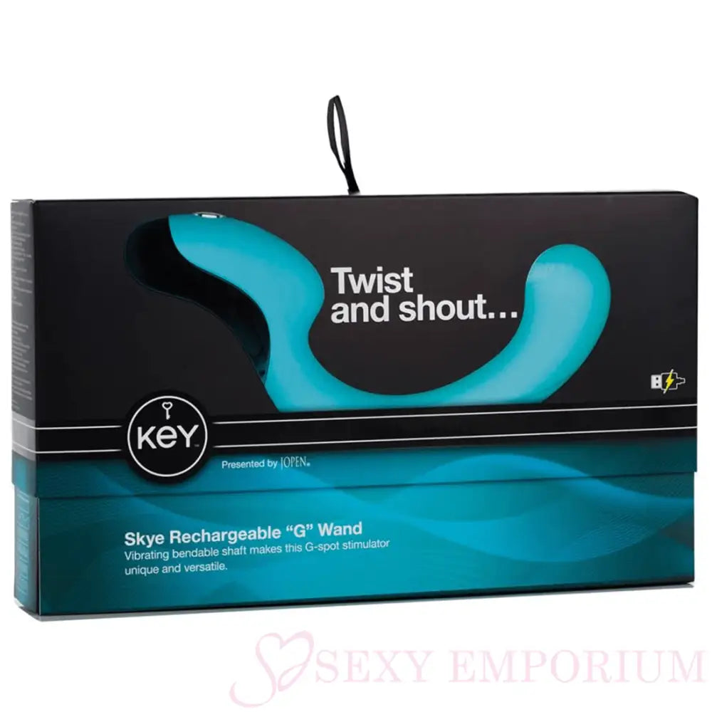 Jopen Skye Rechargeable ?G’ Wand Blue - Save 15% - Jopen - Fast Shipping - Vibrator United Kingdom Stoke-on-trent