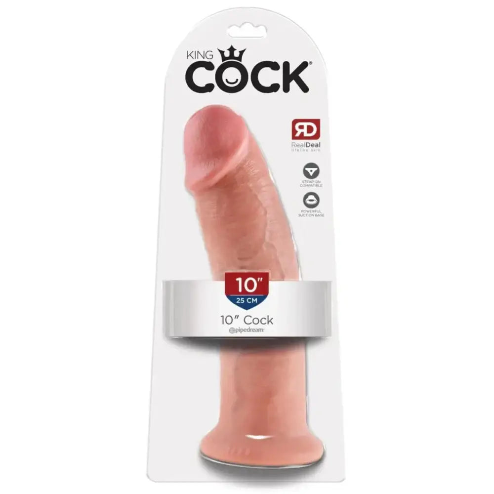 King Cock 10inch - Light - Save 25% - 10inch - Fast Shipping - Dildo United Kingdom Stoke-on-trent