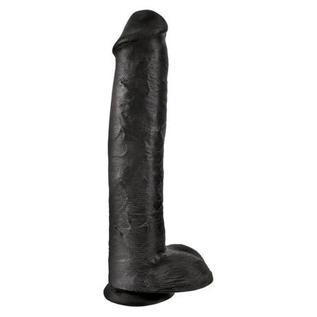 King Cock 15 Inch with Balls Black - Save 30% - Fast Shipping - Dildo United Kingdom Stoke-on-trent