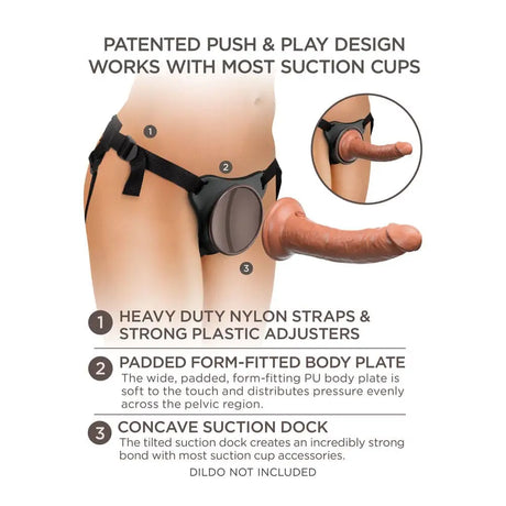 King Cock Comfy Body Dock Strap on Harness - Save 25% - on - Fast Shipping - Dildo United Kingdom Stoke-on-trent