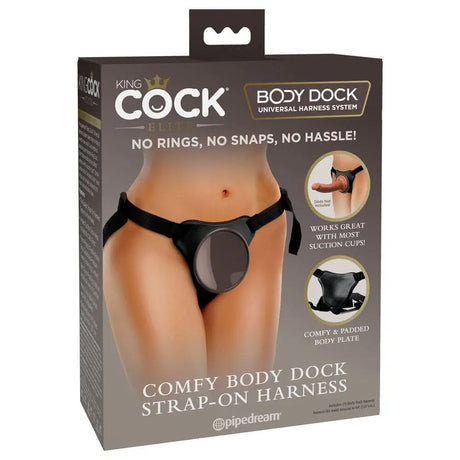 King Cock Comfy Body Dock Strap on Harness - Save 25% - on - Fast Shipping - Dildo United Kingdom Stoke-on-trent