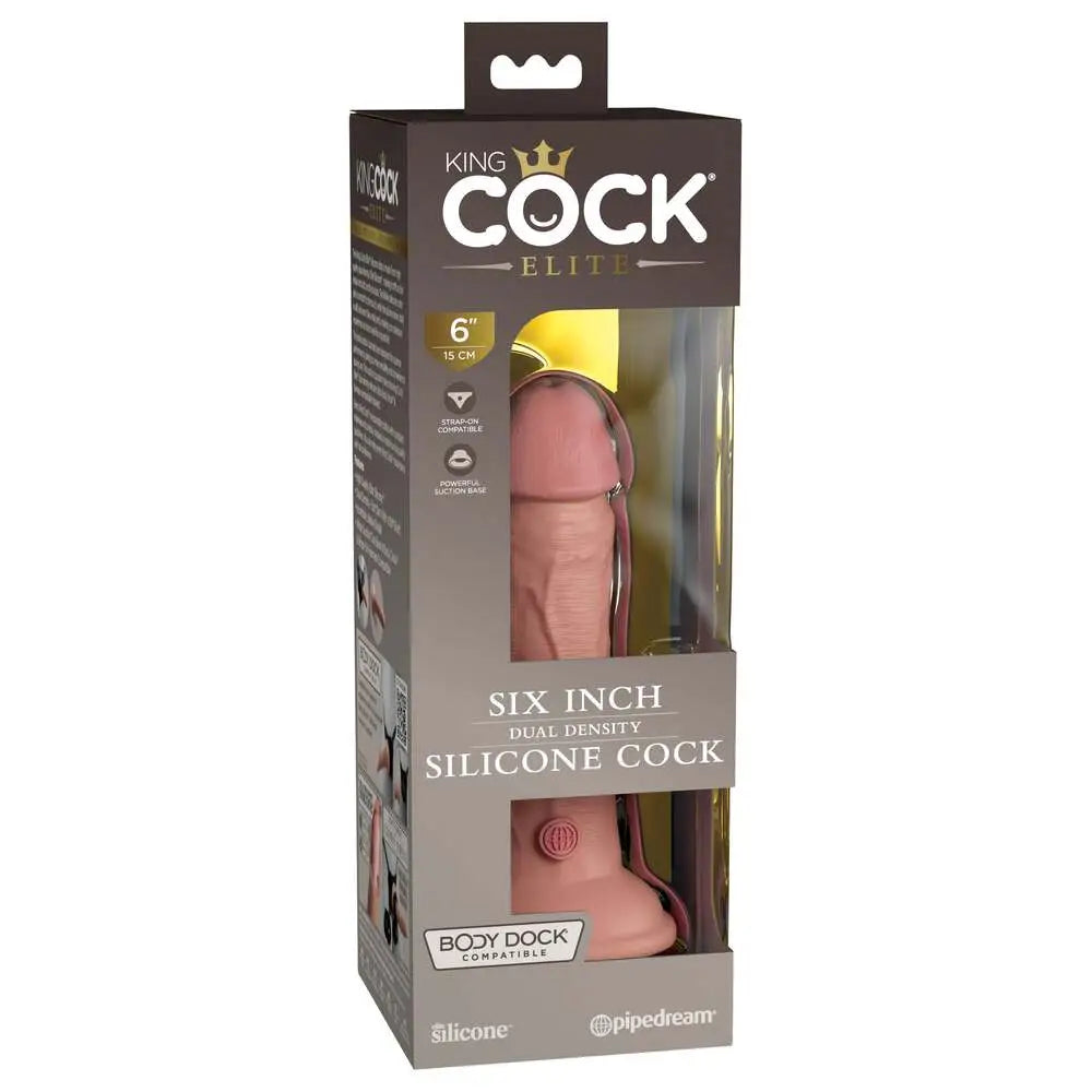 King Cock Elite 6 Inch Dual Density Dildo Caramel - Save 30% - Fast Shipping - United Kingdom Stoke-on-trent