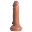 King Cock Elite 6 Inch Dual Density Vibrating Flesh Brown - Save 30% - Fast - Dildo United Kingdom Stoke-on-trent