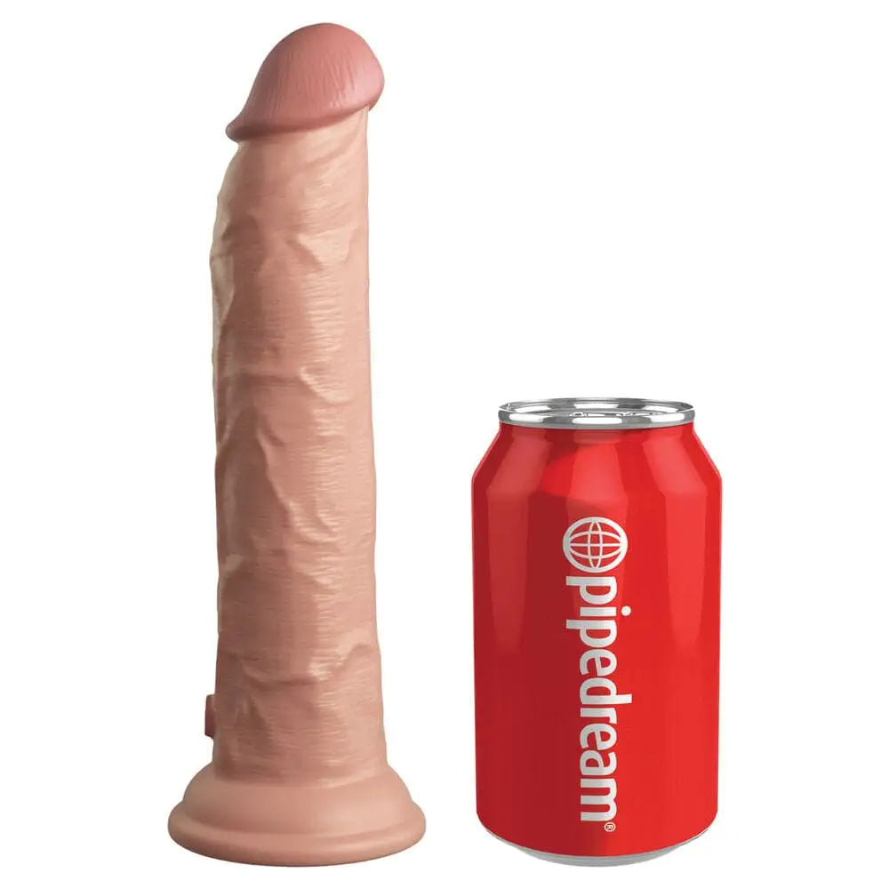 King Cock Elite 9 Inch Dual Density Vibrating Flesh Pink - Save 30% - Fast - Dildo United Kingdom Stoke-on-trent
