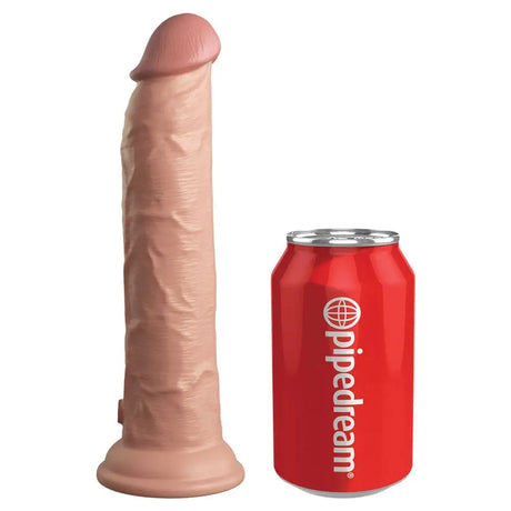 King Cock Elite 9 Inch Dual Density Vibrating Flesh Pink - Save 30% - Fast - Dildo United Kingdom Stoke-on-trent