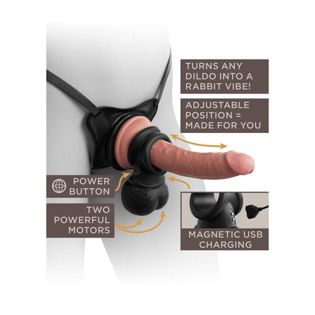 King Cock the Crown Jewels Weighted Swinging Vibrating Balls - Save 30% - Sale