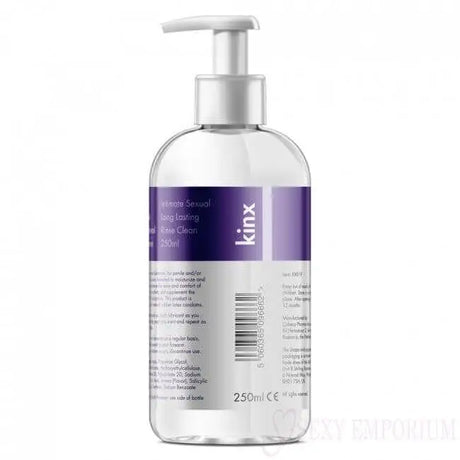Kinx Silk Slix Water-based Lubricant 250ml - Save 20% - Water-based - Fast Shipping - Sale United Kingdom Stoke-on-trent