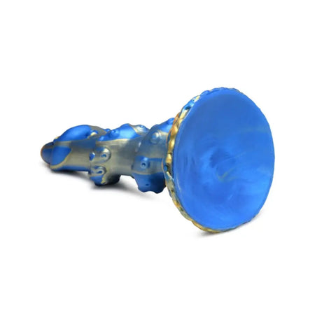 Kraken Tentacled Silicone Dildo Blue Gold - Save 25% - Fast Shipping - United Kingdom Stoke-on-trent