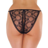 Lace Black Crotchless Tanga - Save 25% - Fast Shipping - Sale United Kingdom Stoke-on-trent