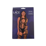 Lace by Lj Cut out Suspender Bodystocking Black - Save 20% - Sale United Kingdom Stoke-on-trent