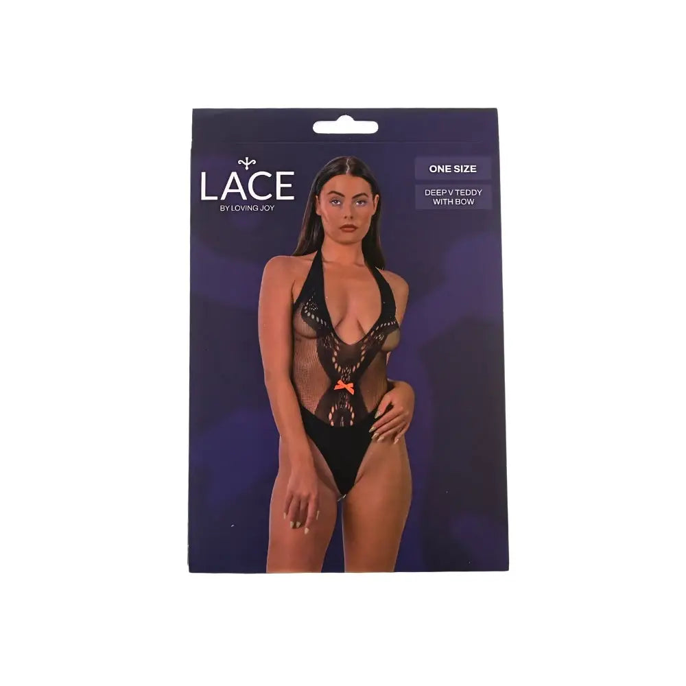Lace by Lj Deep v Teddy with Bow Black - Save 20% - Sale United Kingdom Stoke-on-trent