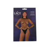Lace by Lj Fence Net Long Sleeved Thong Bodysuit Black - Save 15% - Sale United Kingdom Stoke-on-trent