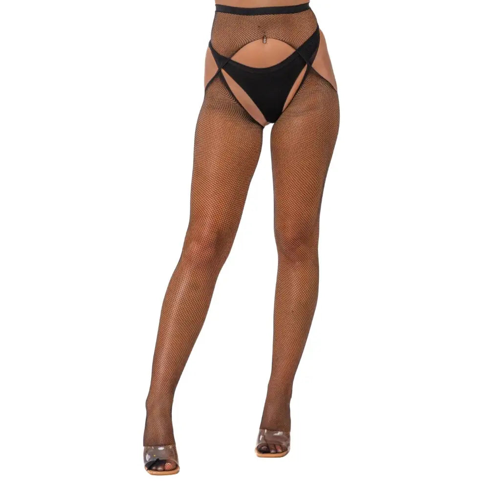 Lace by Lj Fishnet Crotchless Pantyhose Black - Save 35% - Sale United Kingdom Stoke-on-trent