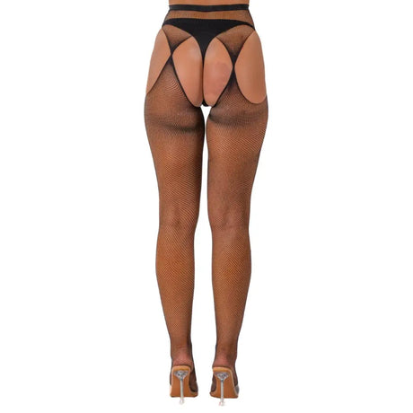 Lace by Lj Fishnet Crotchless Pantyhose Black - Save 35% - Sale United Kingdom Stoke-on-trent
