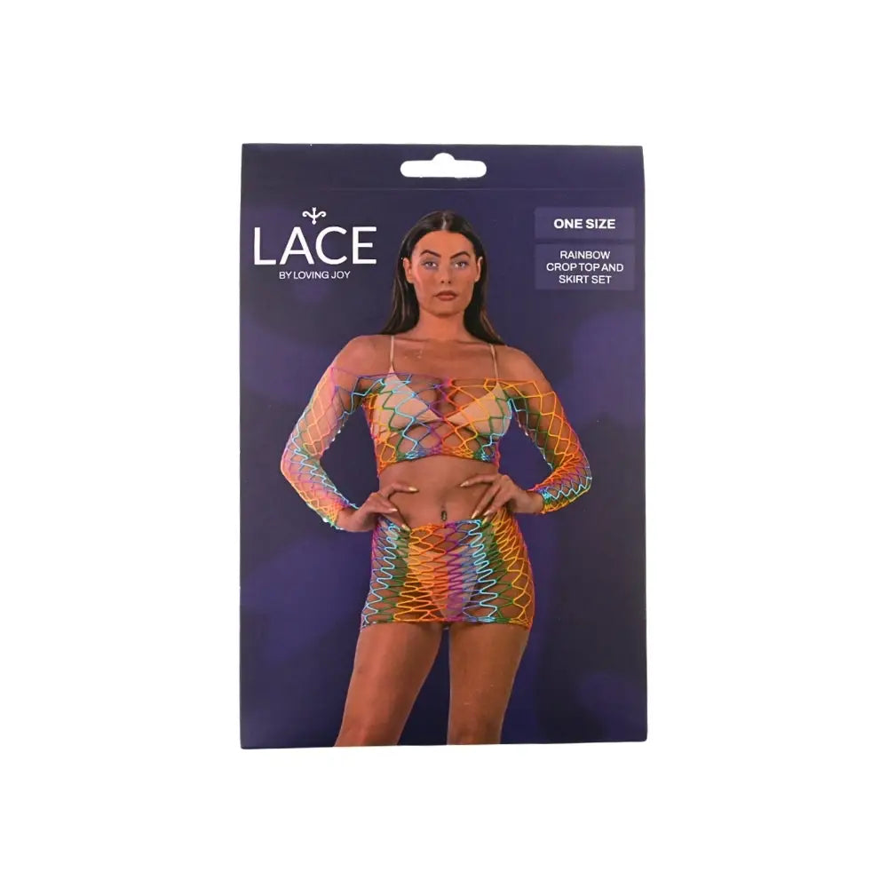 Lace by Lj Rainbow Crop Top and Skirt Set - Save 15% - Sale United Kingdom Stoke-on-trent