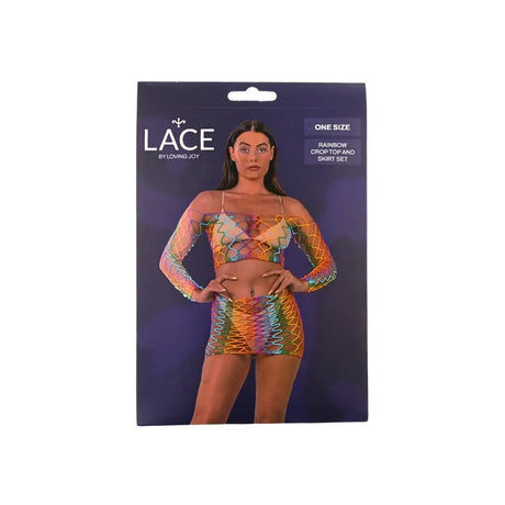 Lace by Lj Rainbow Crop Top and Skirt Set - Save 15% - Sale United Kingdom Stoke-on-trent