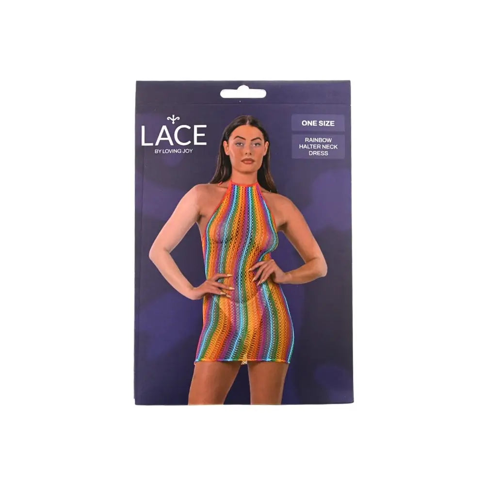 Lace by Lj Rainbow Halter Neck Dress - Save 10% - Sale United Kingdom Stoke-on-trent