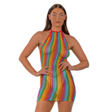 Lace by Lj Rainbow Halter Neck Dress - Save 10% - Sale United Kingdom Stoke-on-trent