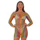Lace by Lj Rainbow Long Sleeved Mini Dress - Save 15% - Sale United Kingdom Stoke-on-trent