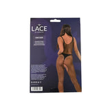 Lace by Lj Rhinestone Crotchless Bodystocking Black - Sexy Lingerie United Kingdom Stoke-on-trent