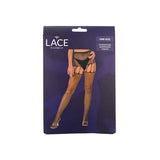 Lace by Lj Rhinestone Suspender Tights Black - Sexy Lingerie United Kingdom Stoke-on-trent