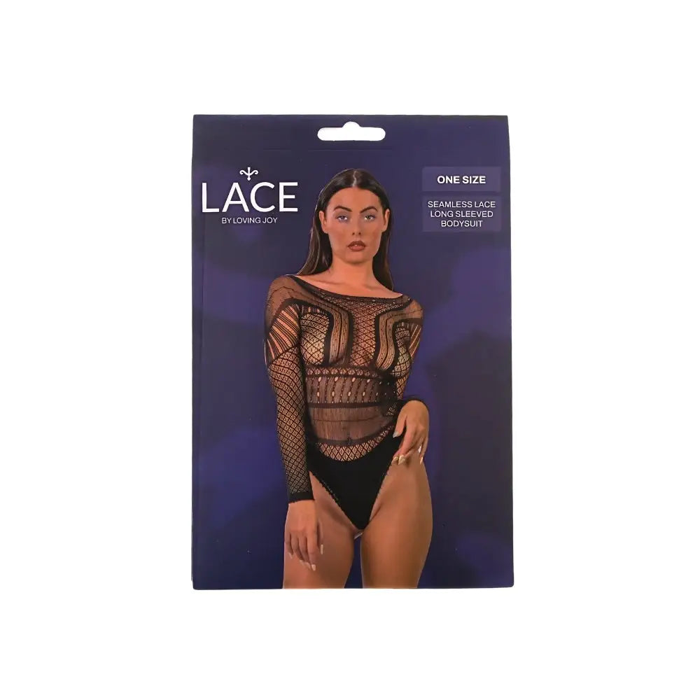 Lace by Lj Seamless Long Sleeved Bodysuit Black - Save 25% - Sale United Kingdom Stoke-on-trent