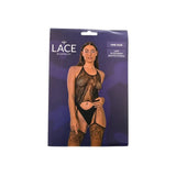 Lace by Lj Suspender Bodystocking Black - Sexy Lingerie United Kingdom Stoke-on-trent