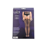 Lace by Lj Up Suspender Tights Black - Sexy Lingerie United Kingdom Stoke-on-trent
