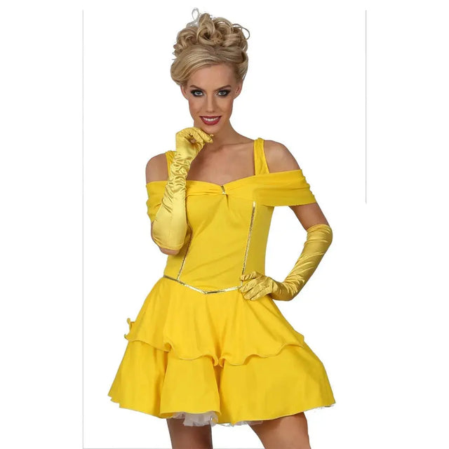 Ladies Belle Costume Adults Enchanting Beauty Fancy Dress Outfit Fairytale (fk) - Sexy Costumes United Kingdom Stoke-on-trent