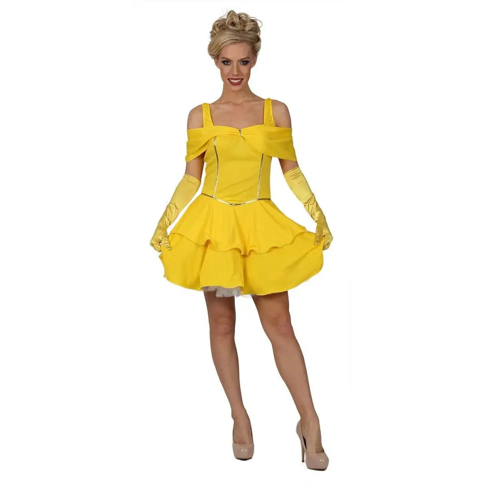 Ladies Belle Costume Adults Enchanting Beauty Fancy Dress Outfit Fairytale (fk) - Sexy Costumes United Kingdom Stoke-on-trent