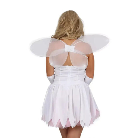 Ladies White Fairy Bugs/bees Fancy Dress Costume Outfit Free Wings (fj) - Bugs/bees Free Wings - Sexy Costumes United Kingdom Stoke-on-trent