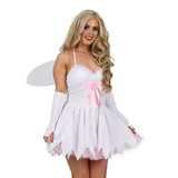 Ladies White Fairy Bugs/bees Fancy Dress Costume Outfit Free Wings (fj) - Bugs/bees Free Wings - Sexy Costumes United Kingdom Stoke-on-trent