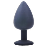 Large Black Jewelled Silicone Butt Plug - Save 25% - Sale