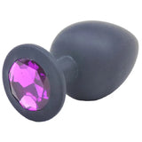 Large Black Jewelled Silicone Butt Plug - Save 25% - Fast Shipping - Sale United Kingdom Stoke-on-trent