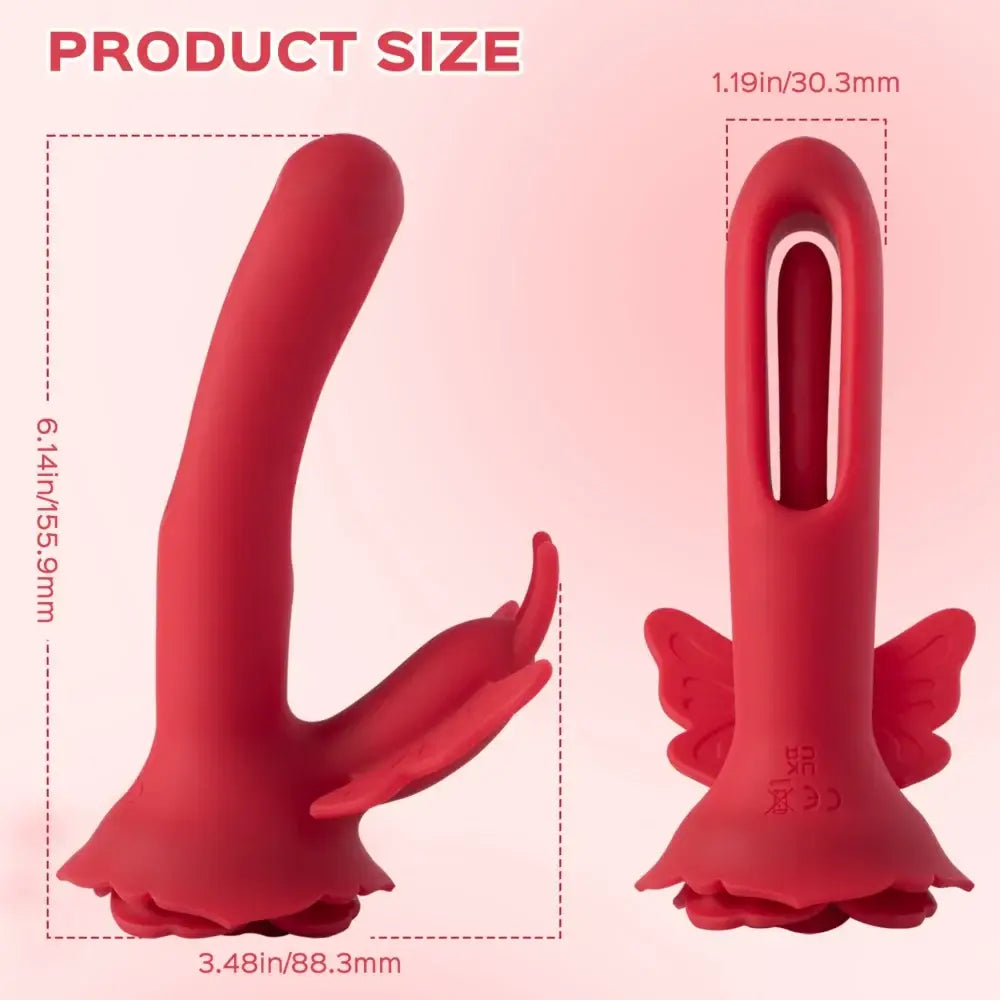 Layla Butterfly Vibrator with Flapping G-spot Clit Stimulator Sex Toy for Women - Save 15% - United Kingdom Stoke-on-trent