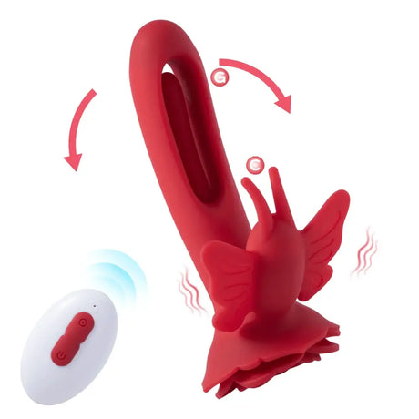 Layla Butterfly Vibrator with Flapping G-spot Clit Stimulator Sex Toy for Women - Save 15% - United Kingdom Stoke-on-trent