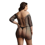 Le Desir Black Duo Net Sleeved Mini Dress Uk 14 to 20 - Save 25% - Uk - Fast Shipping - Sale United Kingdom Stoke-on-trent
