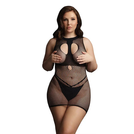 Le Desir Duo Net Open Cup Mini Dress Uk 14 to 20 - Save 30% - Uk - Fast Shipping - Sale United Kingdom Stoke-on-trent