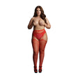 Le Desir Suspender Rhinestone Pantyhose Red Uk 14 to 20 - Save 25% - Uk - Fast - Sale United Kingdom Stoke-on-trent