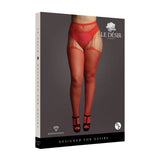Le Desir Suspender Rhinestone Pantyhose Red Uk 14 to 20 - Save 25% - Uk - Fast - Sale United Kingdom Stoke-on-trent