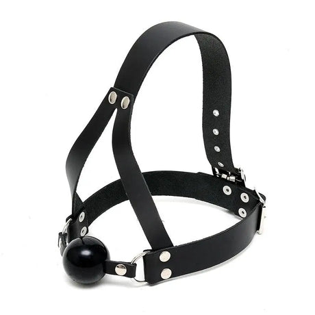 Leather Ball Gag and Head Harness - Save 30% - and - Fast Shipping - Sale United Kingdom Stoke-on-trent