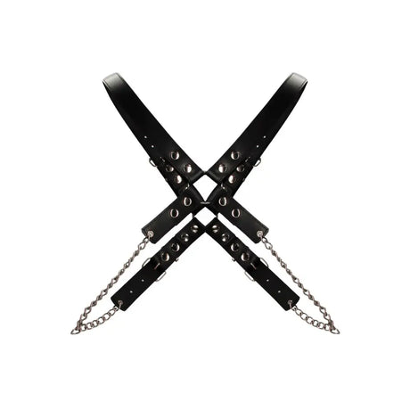 Leather Chain Harness one Size one Fast Shipping Bondage & Fetish United Kingdom Stoke on Trent