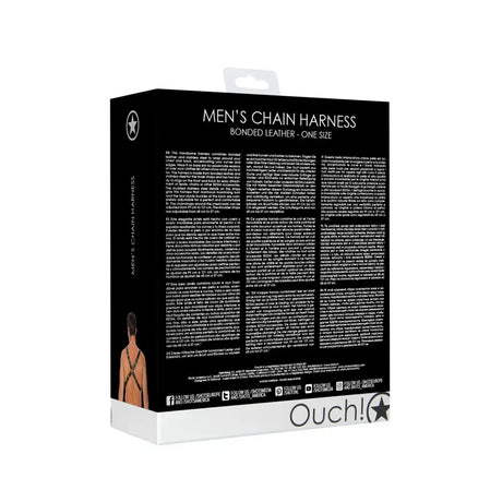 Leather Chain Harness one Size one Fast Shipping Bondage & Fetish United Kingdom Stoke on Trent