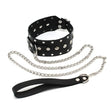 Leather Collar and Chain - Save 30% - and - Fast Shipping - Sale United Kingdom Stoke-on-trent